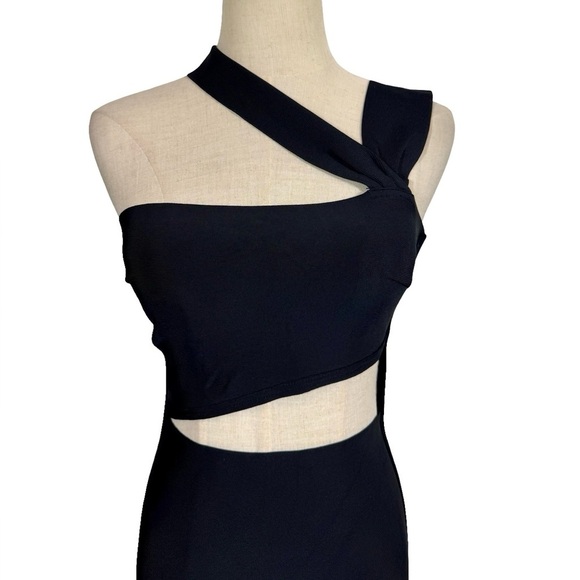 House of CB Aina Black Cut Out Bandage Midi Dress - Picture 4 of 16